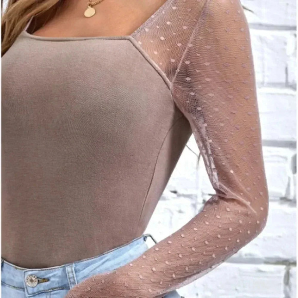 💕2 for $15  Mesh Sleeve Longsleeves💕 - Picture 3 of 6